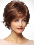Brown Full Lace Remy Human Hair Wig-WWA625