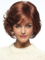 Auburn Lace Front Remy Human Hair Wig-WWA627