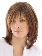 Brown Lace Front Remy Human Hair Wig-WWA630