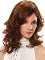 Brown Full Lace Remy Human Hair Wig-WWA634