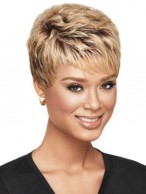 Short Human Mono Wigs