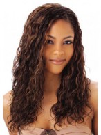 Long Water Wave Human Hair Lace Front Wig