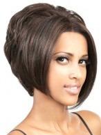Short Straight Synthetic Capless Wig