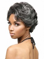 Short Shag Cut Lace Front Synthetic Wig