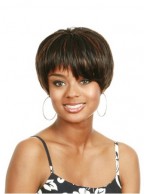 Short Straight Synthetic Capless Wig