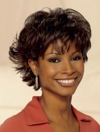 Synthetic Curly lace front Short Length Wig