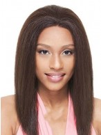Outstanding Long Straight African American Full Lace Wigs for Women