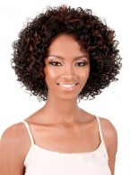 Concise Short Curly No Bang African American Lace Wigs for Women