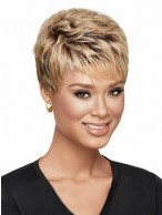 Delicate Short Straight African American Lace Wigs for Women 4 Inch