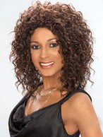 Multi-function Medium Curly African American Lace Wigs for Women 12 Inch