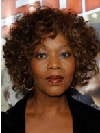 Glitter Short Curly African American Lace Front Wigs for Women 100% Human Hair