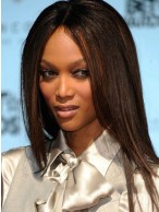 Long Straight African American Full Lace Wigs for Women 18 Inch