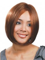 Dream Short Straight No Bang African American Lace Wigs for Women