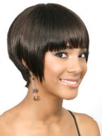 Wigs For Sale Short Straight Full Bang African American Wigs for Women