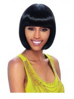 Quality Wigs Short Straight Full Bang African American Wigs for Women