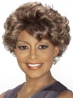 Impressive Short Curly African American Lace Wigs