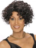 New Fashion Short Curly Sepia African American Lace Wigs