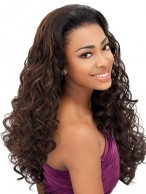 Dynamic Feeling from Long Curly Brown African American Lace Wigs