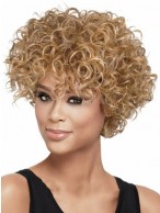 Sale Wigs Short Curly Blonde African American Wigs