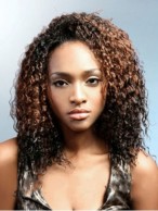 Discount Short Curly No Bang African American Lace Wigs for Women