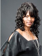Grand Wavy Black Full Bang African American Wigs for Women