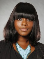 Stunning Medium Straight Sepia African American Wigs