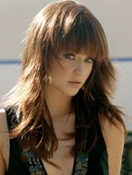 2013 Cool Long Wavy Brown Full Bang African American Wigs