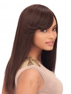 Top-rated Long Straight Full Bang African American Wigs for Women 20 Inch 