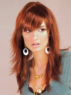 Long With Full Bangs Synthetic Wig