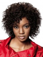 Short Curly Capless Synthetic Wig