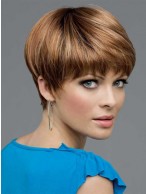 Modern Short Straight Lace Front Synthetic Wig