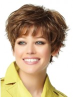Short Layered Capless Synthetic Wig