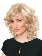 Mid-Length Soft Layered Curls Synthetic Capless Wig