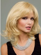 Medium Wavy Capless Synthetic Wig