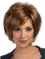 Wispy Layered Front Lace Synthetic Wig