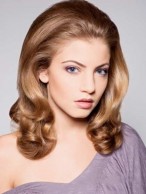 Popurlar Lace Front Medium Wavy Top Quality High Heated Fiber Wig