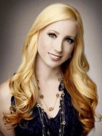 Glamor Specialized Design Long Wavy Mixed Color Synthetic Lace Wig about 20 Inches