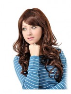 Synthetic Long Wavy Gentlewomanly Hair Wig