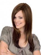 100% Human Hair Full Lace Long Straight Wig
