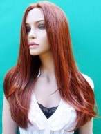 Gorgeous New Fashion Long Layered Straight Lace Front Wig 100% Indian Remy Hair about 22 Inches