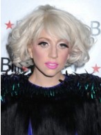 Lady Gaga Curly Bob Style Wig