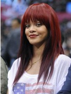 Rihanna Carefree Long Straight Remy Human Hair Wig