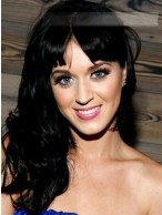 Graceful Long Wavy Katy Perry Remy Human Hair Capless Wig