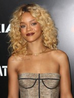 Sexy Medium Curly Rihanna Hairstyle Remy Human Hair Lace Front Wig