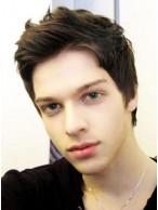 Stylish Short Straight Mens Lace Wig