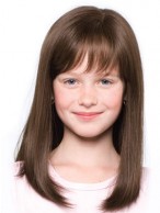 Long Straight Full Lace Girls Wig
