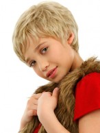 Short Shag style Front Lace Kids Wig