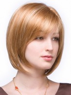 Short With Side Bangs Bob Wig
