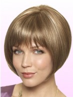 Hand-Sewn Lace Front Top Grey Bob Wig