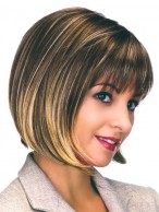 Tapered Ends Straight Capless Bob Wig